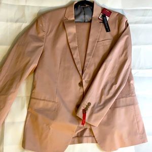 Pink JF slim fit spring suit size LG 32/32